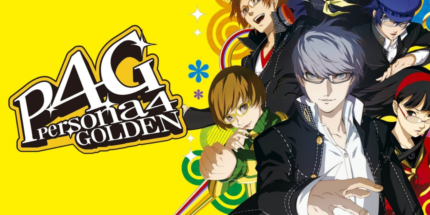 Persona 4 Golden key art featuring a collage of the main cast.