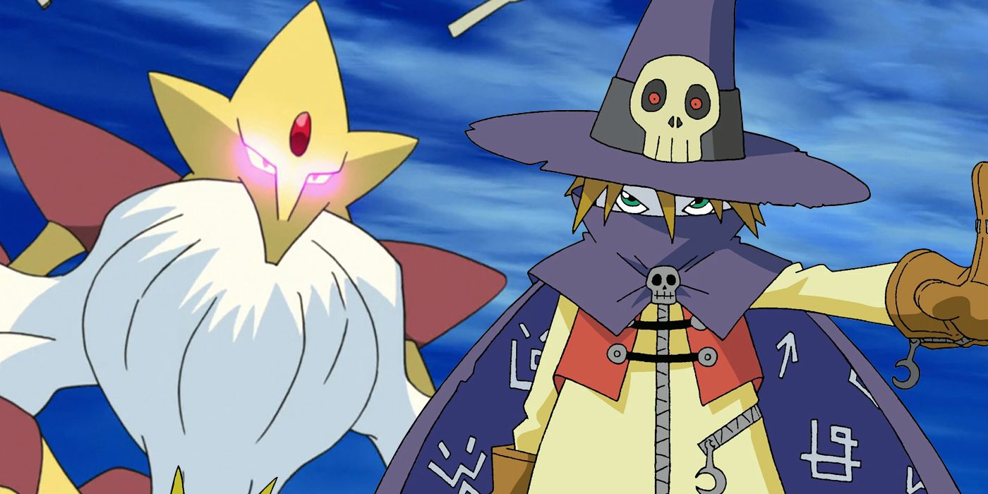 Epic Pokémon Fan Art Combines Mega Alakazam With Digimon's Wizardmon