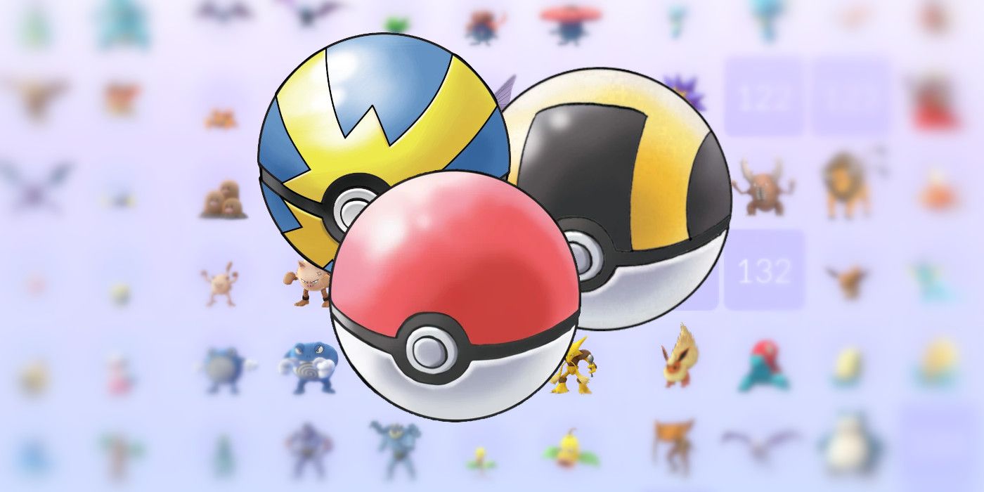 Pokemon Pokeballs on Pokedex background