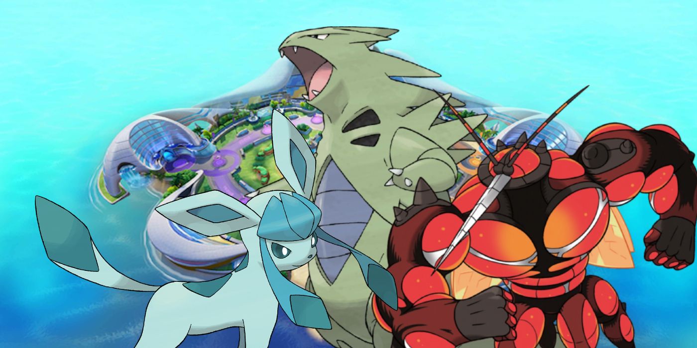 Pokemon Unite adds Glaceon Buzzwole and Tyranitar