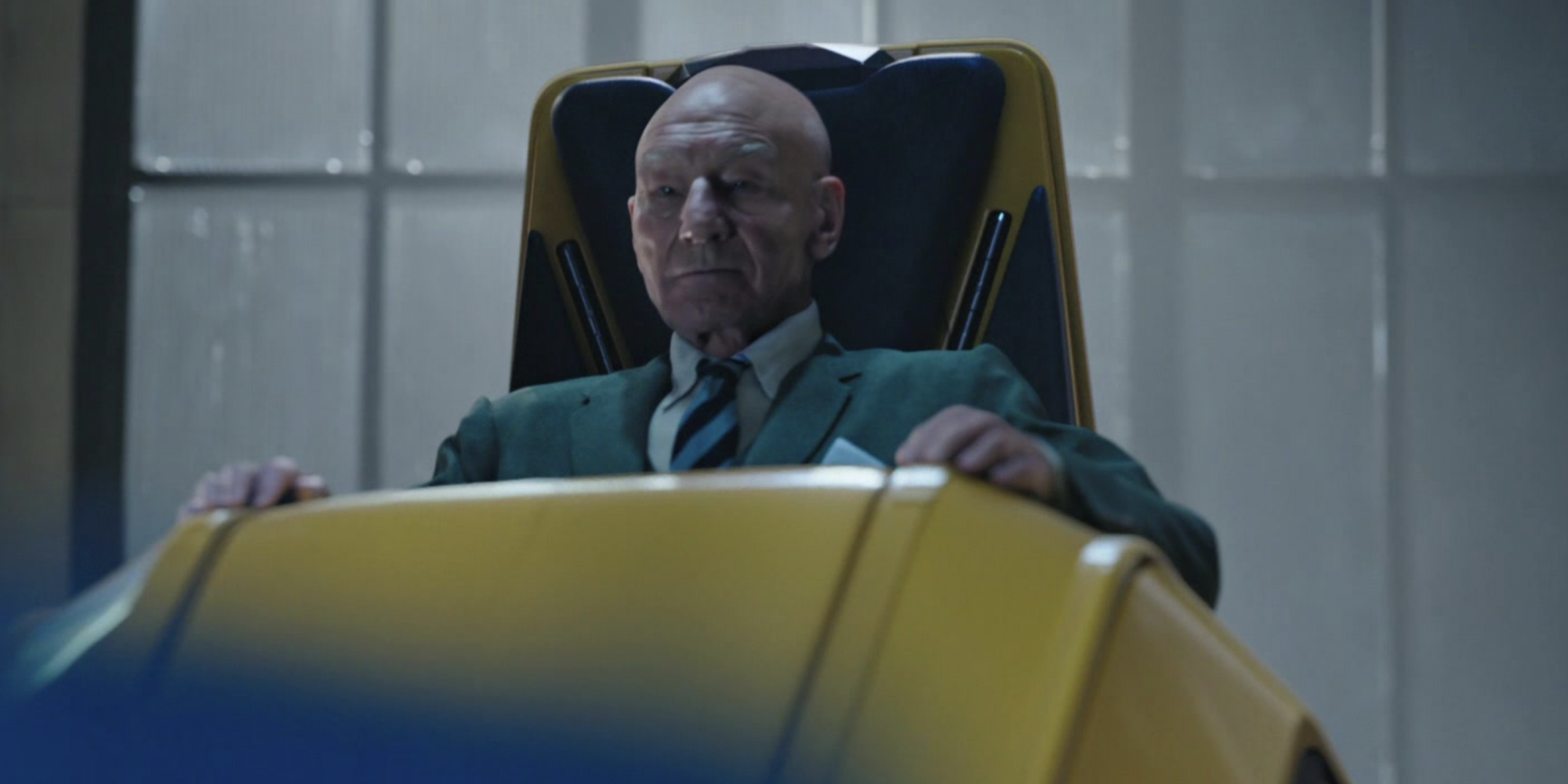 Professor X looking serious in Doctor Strange in the Multiverse of Madness
