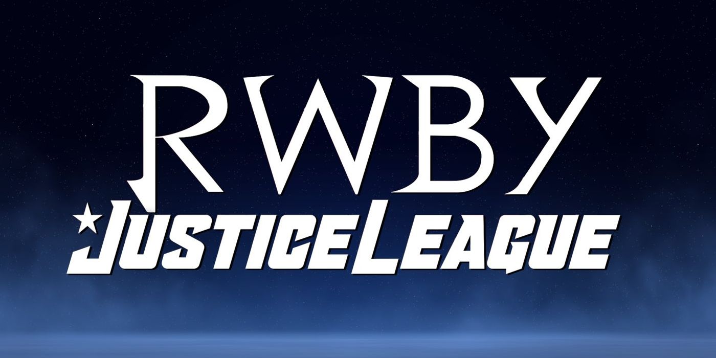 RWBY Justice League crossover movie logo
