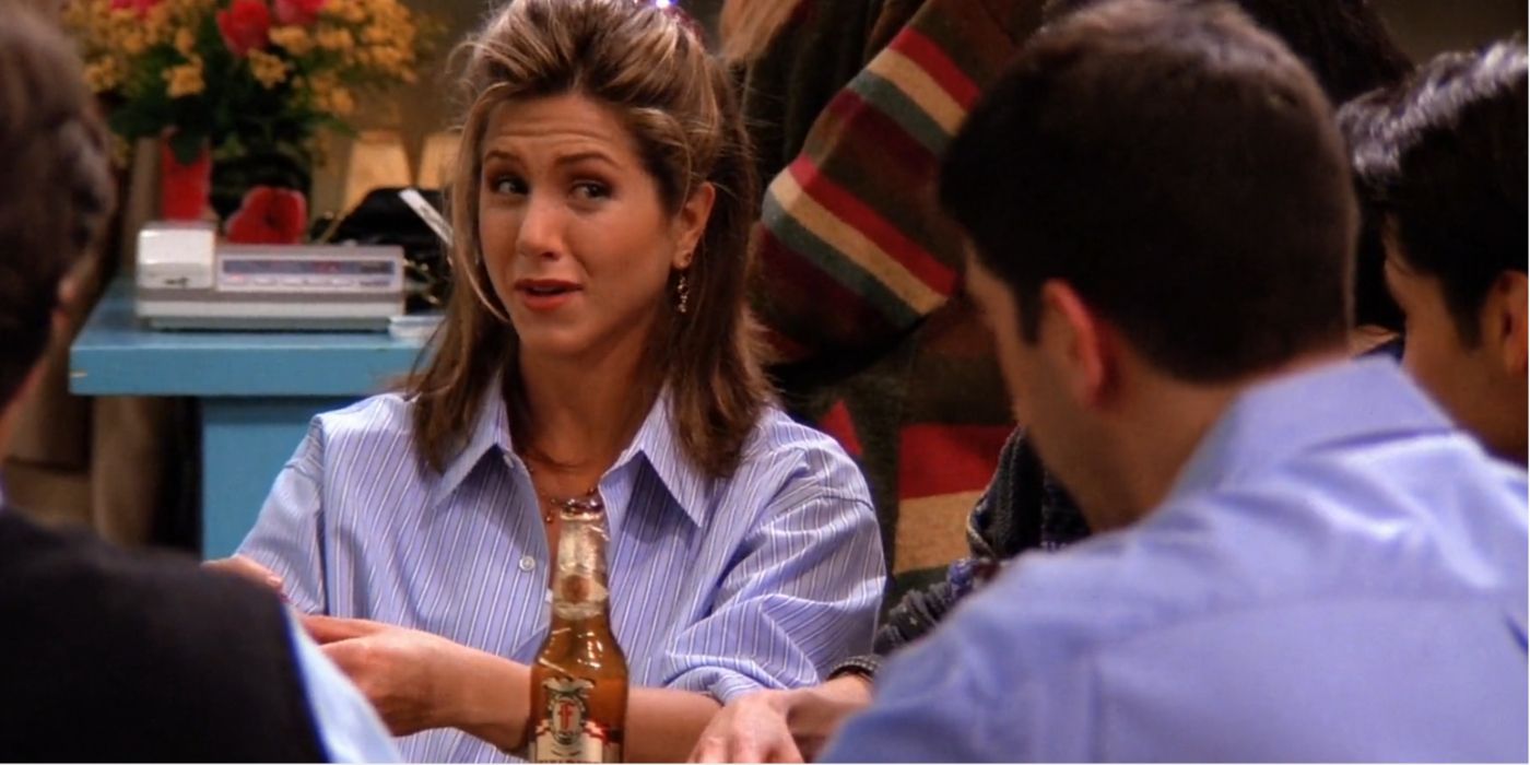 Rachel Green playing Poker at her apartment in Friends