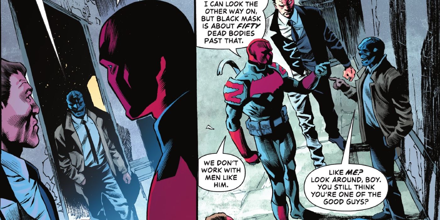 Ted Hood confronts Black Mask in new issue of Task Force Z.