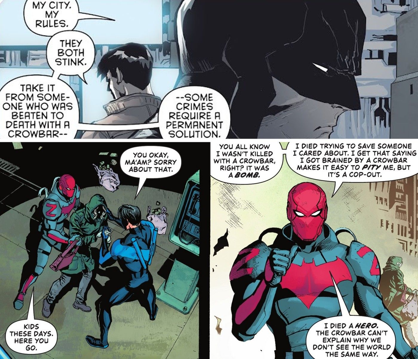 Red Hood death inconsistent