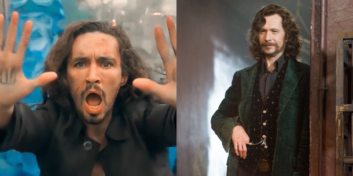 Robert Sheehan in The Umbrella Academy and Gary Oldman in Harry Potter