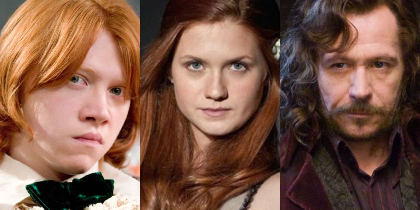 Ron Weasley, Ginny Weasley, and Sirius Black