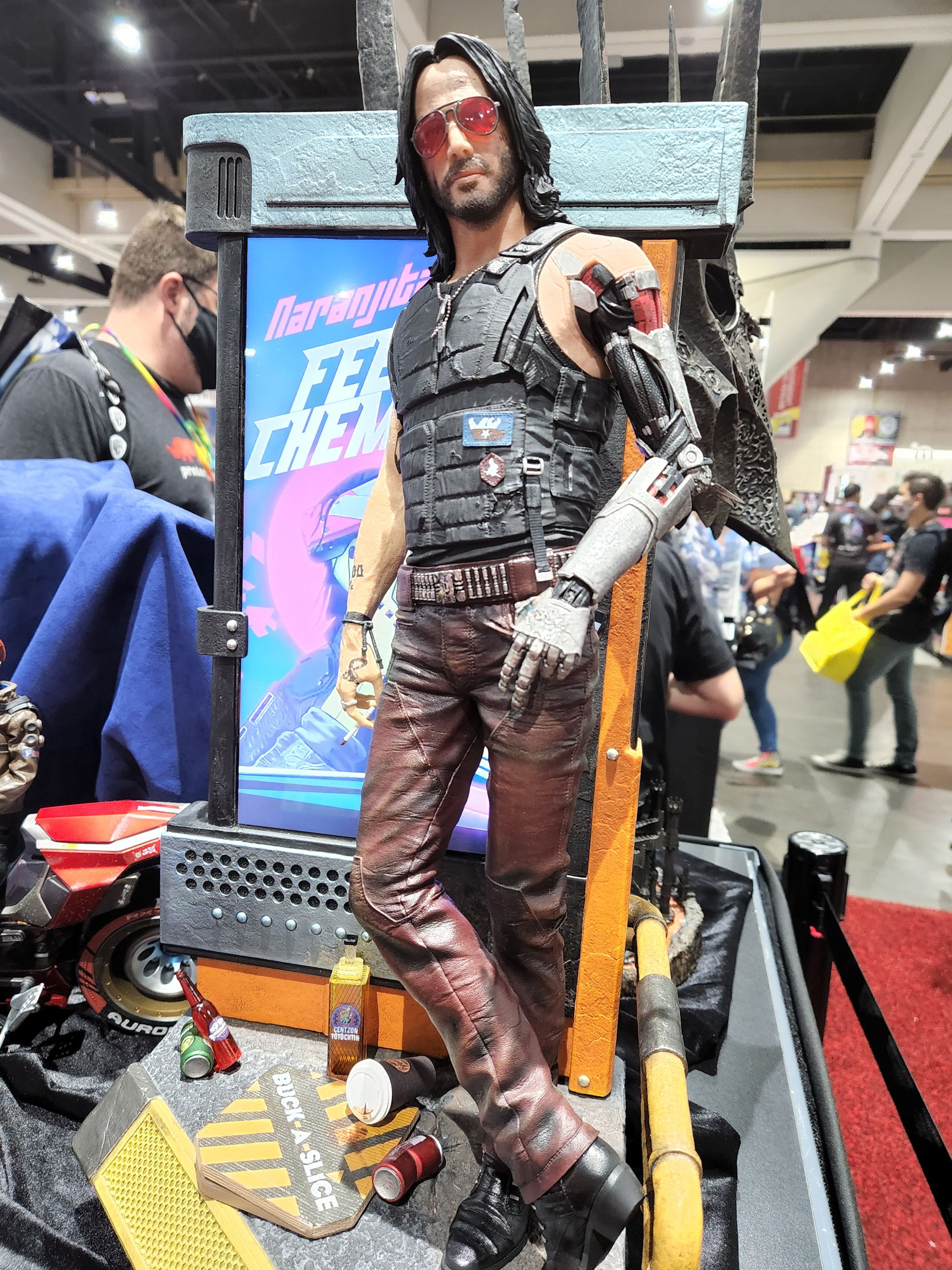 SDCC 2022 Sideshow Booth Keanu Reeves Johnny Silverhand Cyberpunk 2077