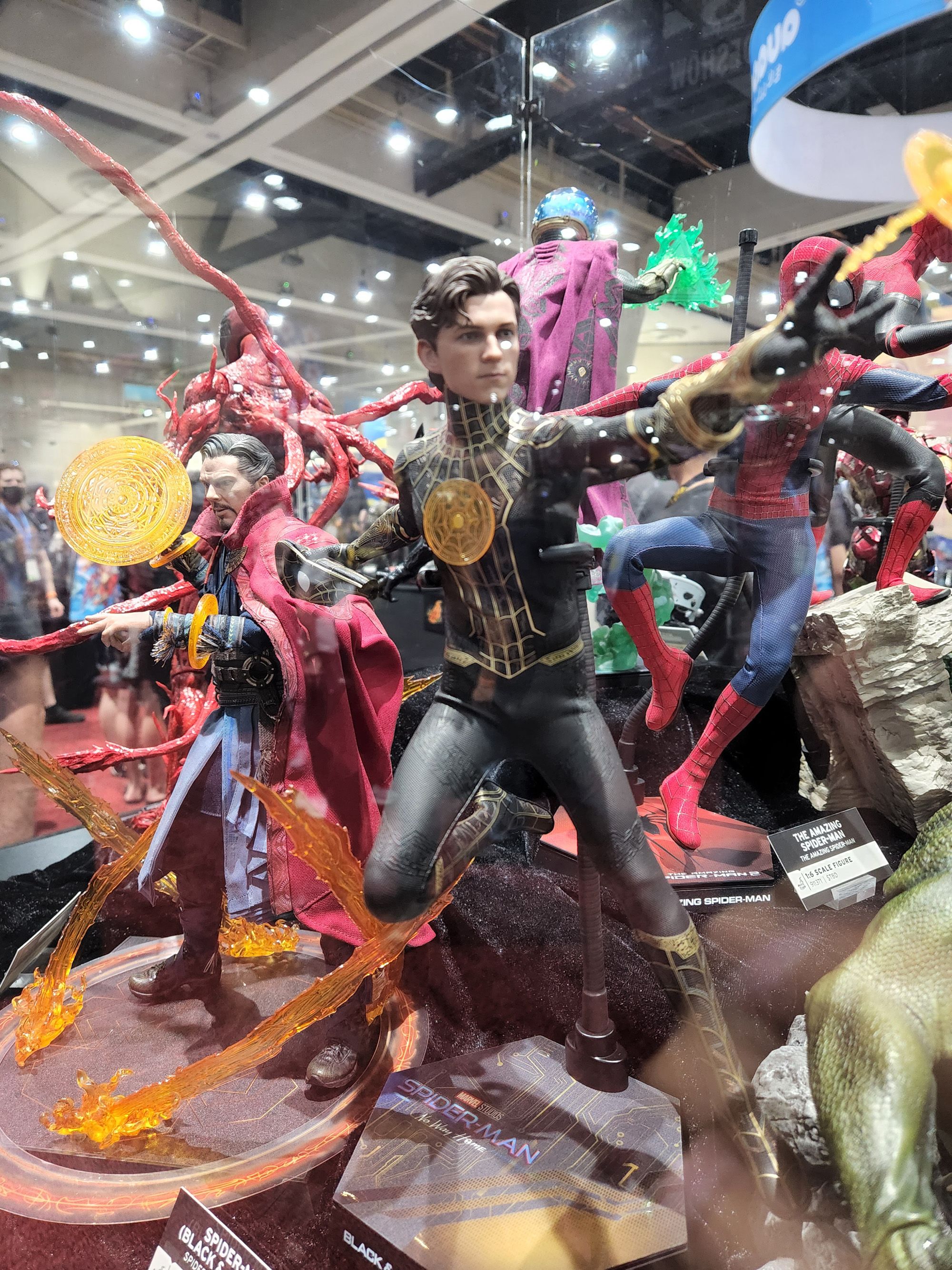 SDCC 2022 Sideshow Booth Now Way Home Black Spider Man