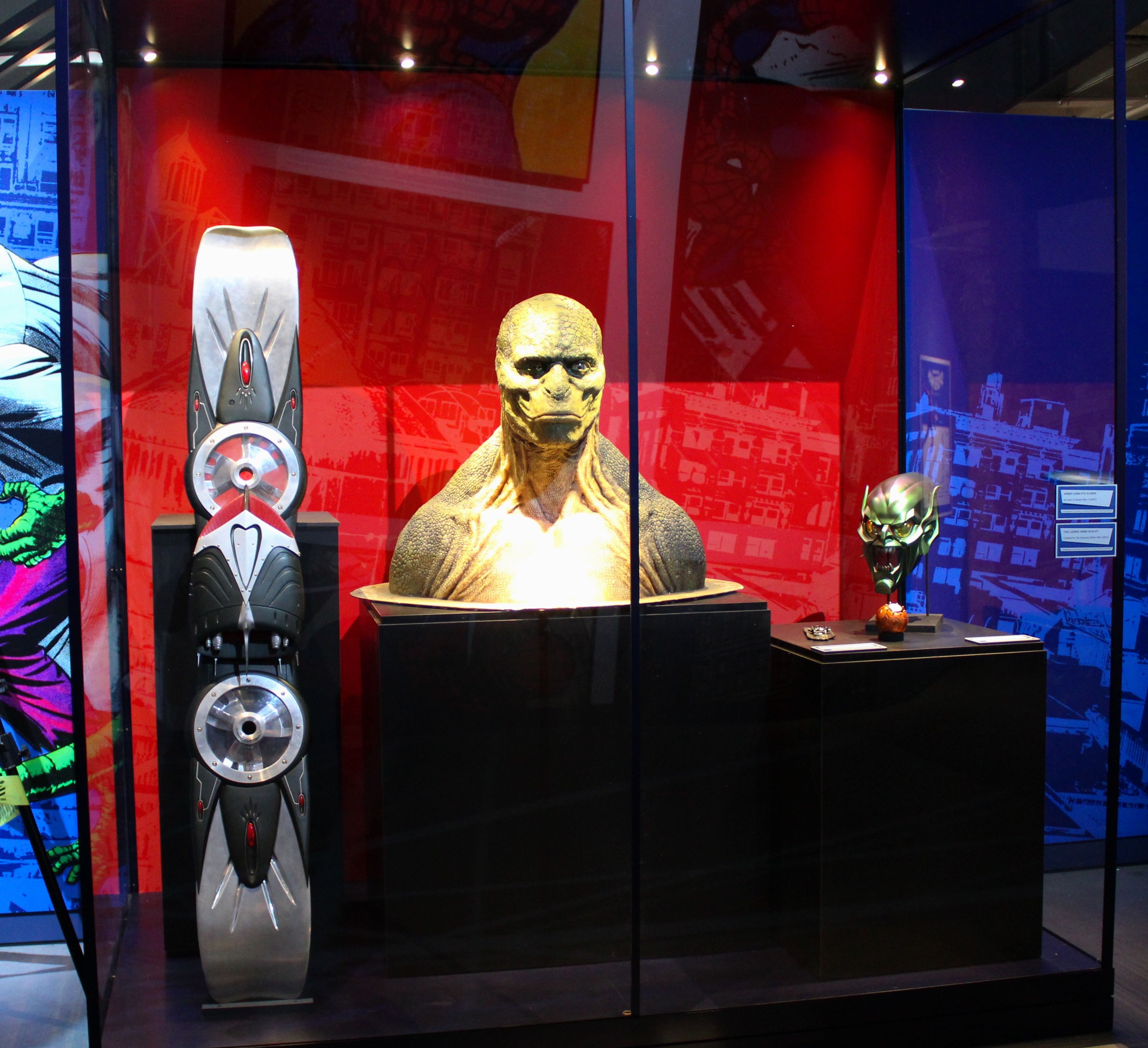 SDCC-Comic-Con-Museum-Spider-Man-Green-Goblin-Lizard-Props