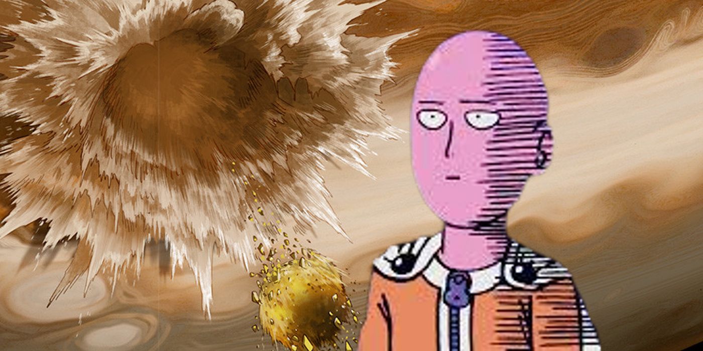 Saitama vs Cosmic Garou - Serious Table Flip _ One Punch Man