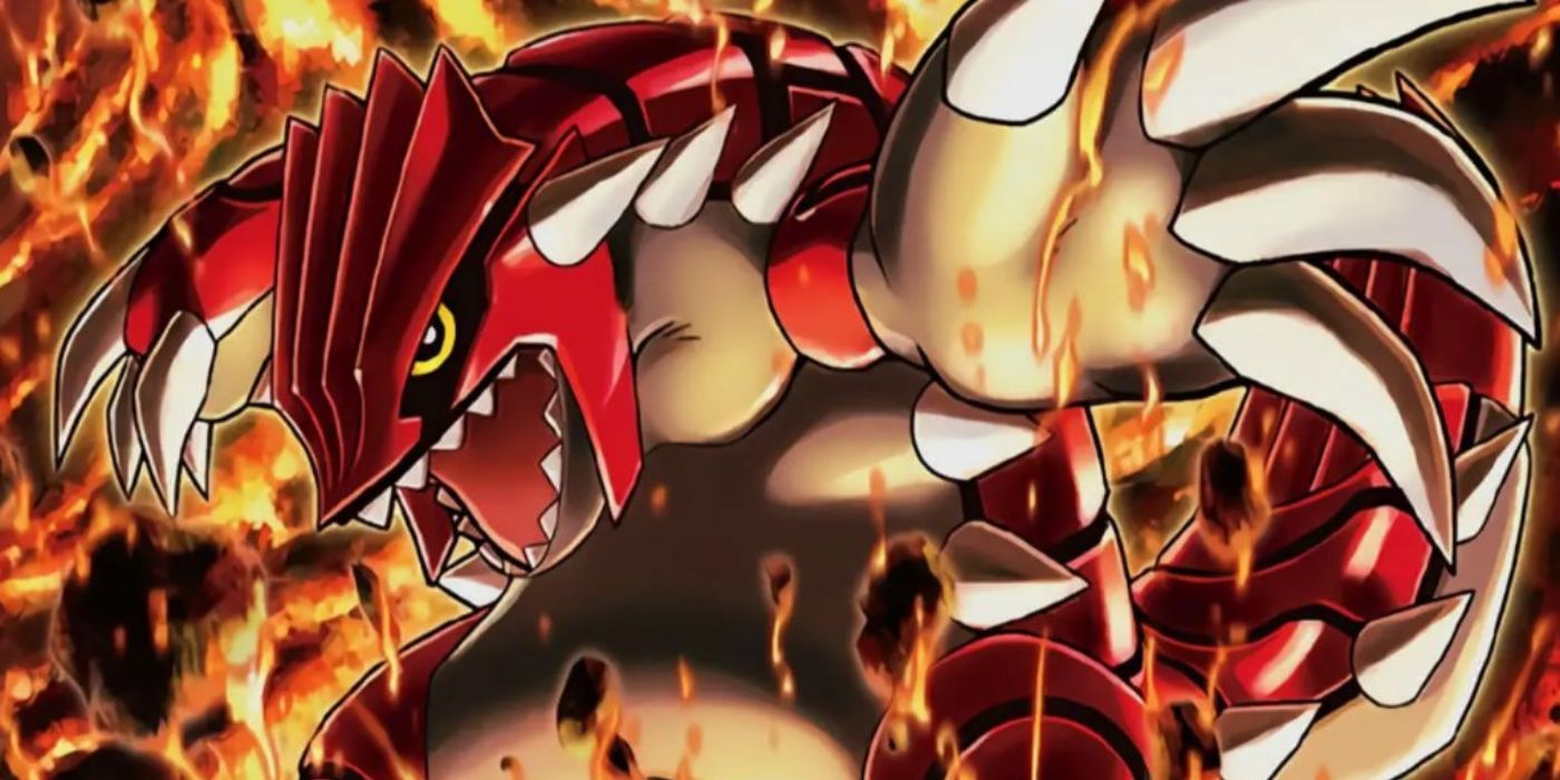 TCG art of Groudon from Pokemon Ruby.