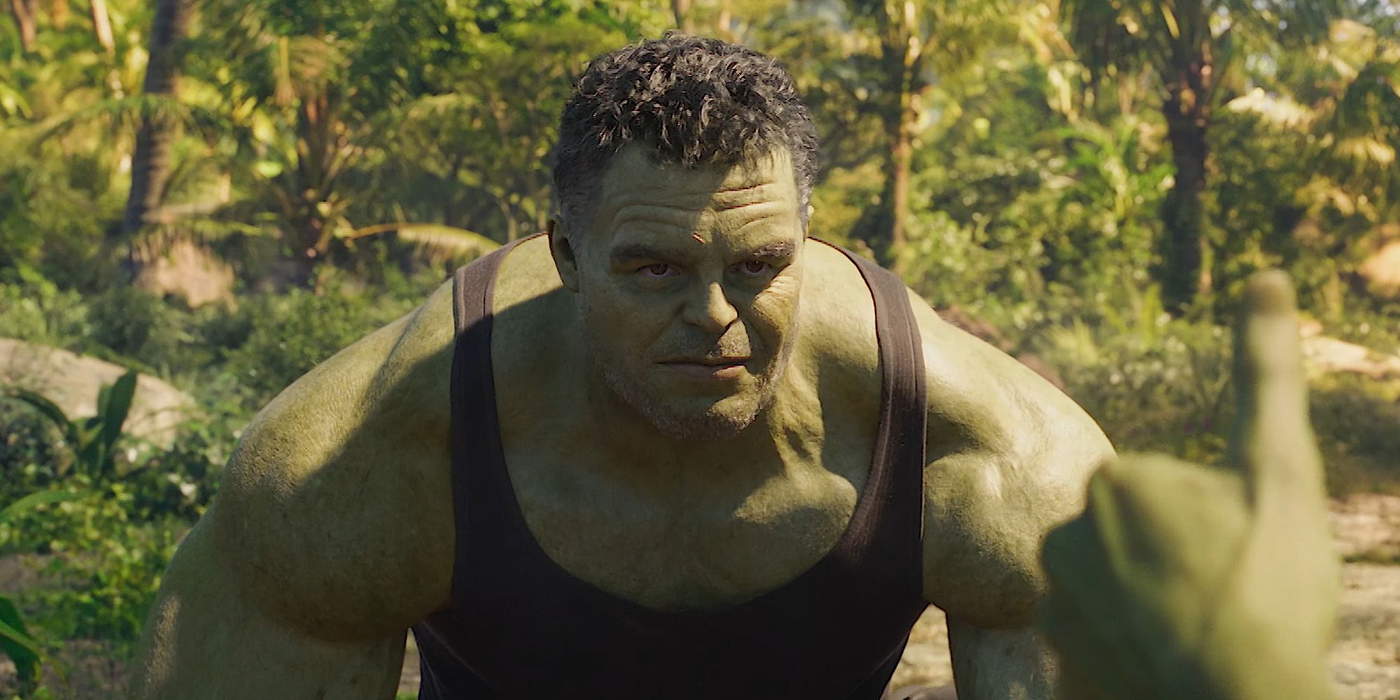 She-Hulk Trailer Jen gives Bruce Banner thumbs up