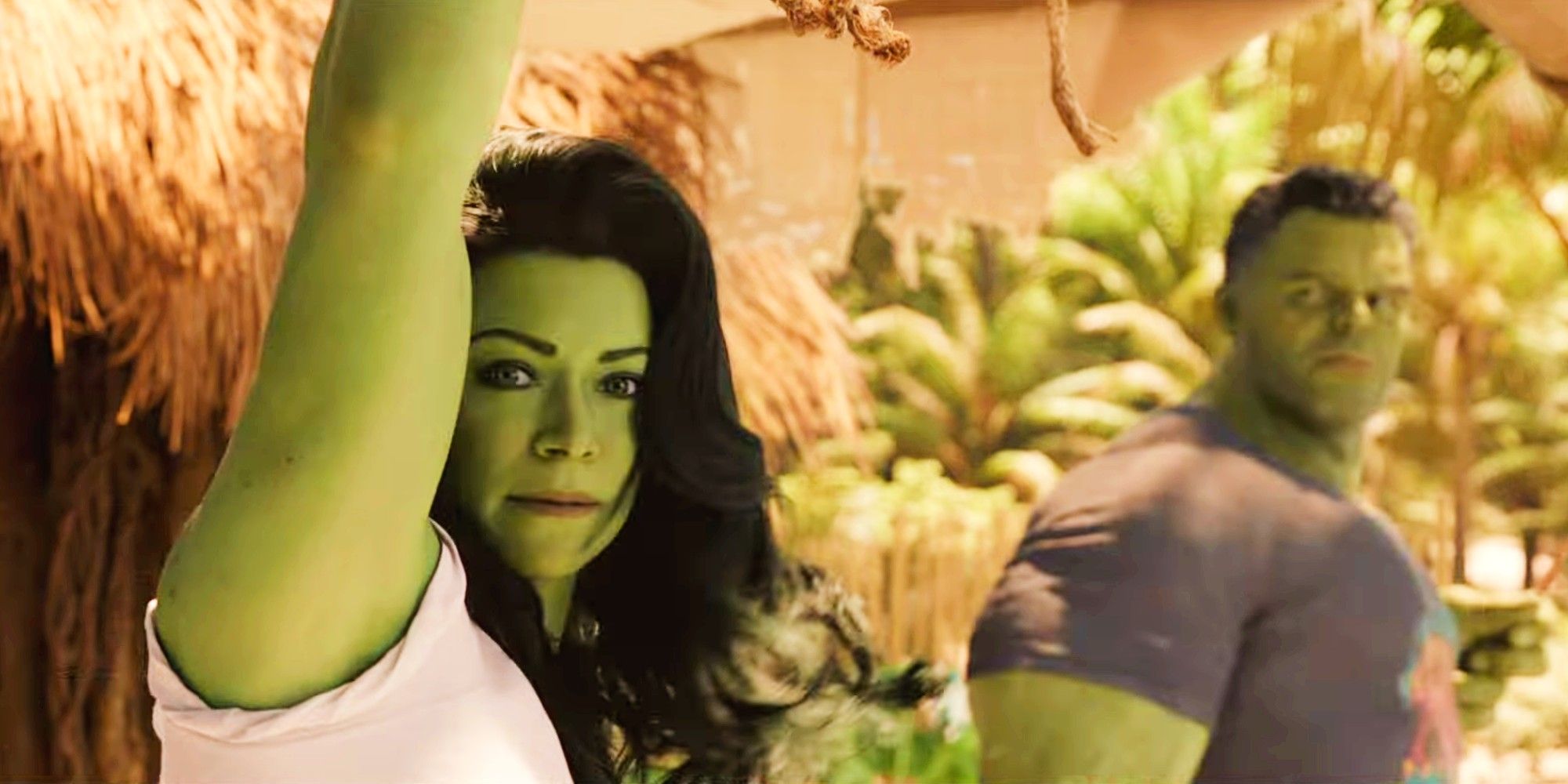 She-Hulk and Bruce in the She-HulkTrailer
