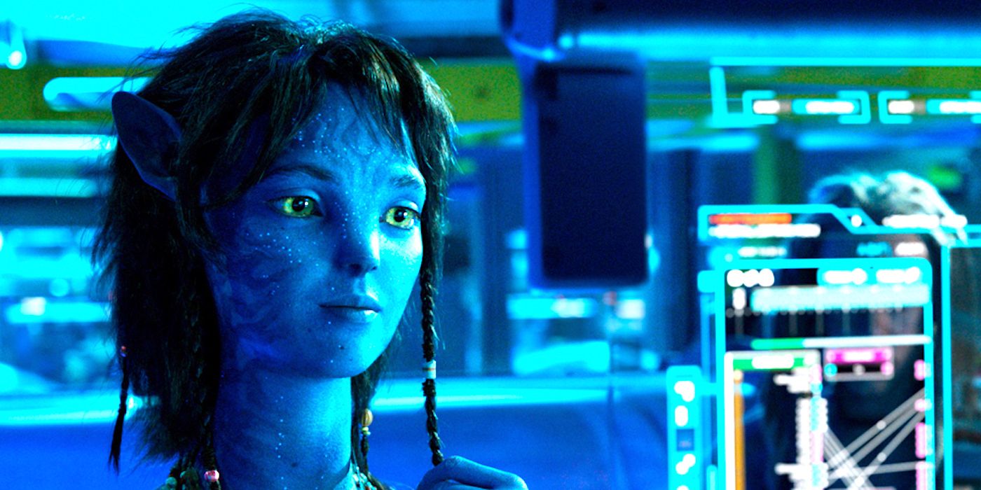 Sigourney Weaver as Kiri in Avatar 2 The Way of Water