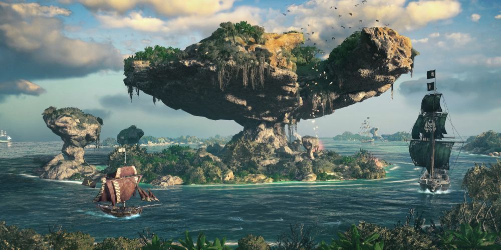 An island in Skull and Bones.