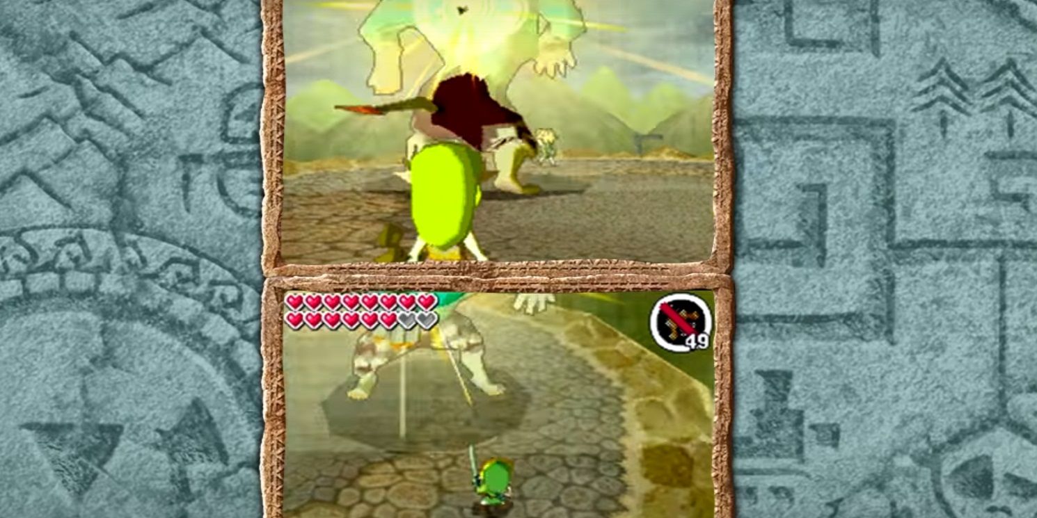 Both Link and Zelda use Light Arrows during the Malladus boss fight in Spirit Tracks.