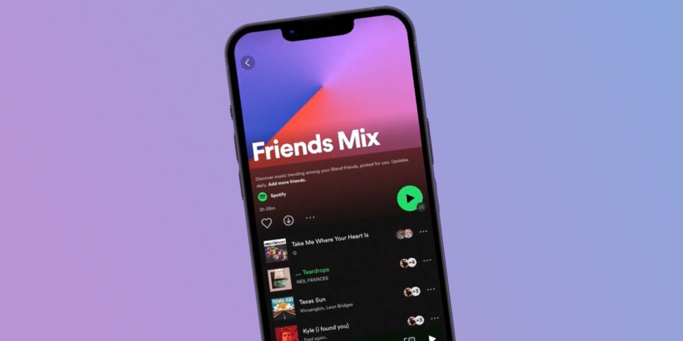 Spotify Friends Mix On iOS
