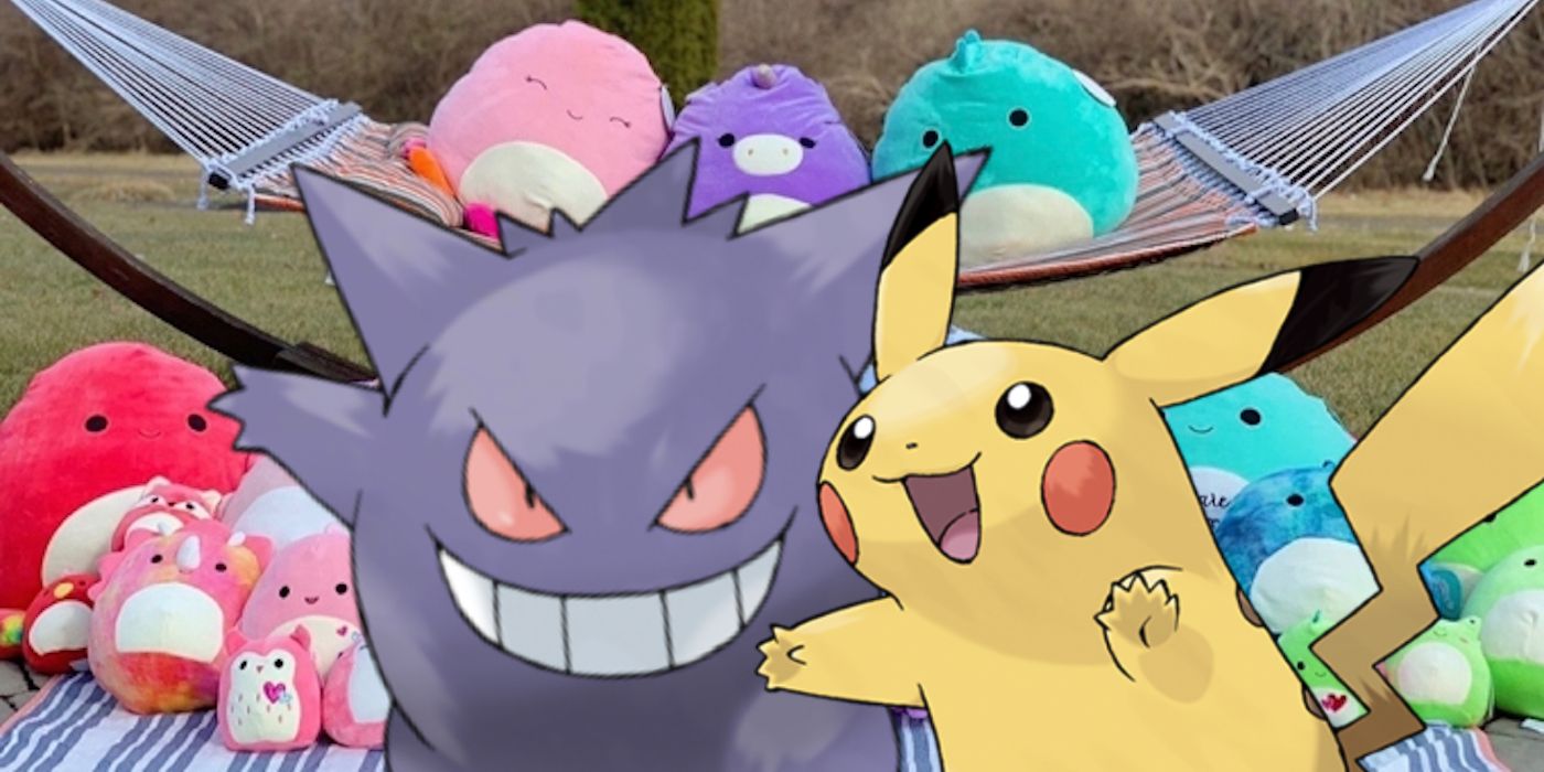 Squishmallows announced Pokemon crossover with Pikachu and Gengar
