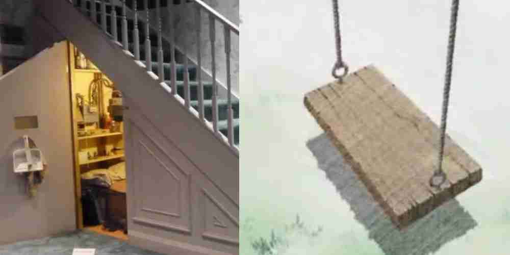Harry Potter&rsquo;s strair room and Naruto&rsquo;s swing.