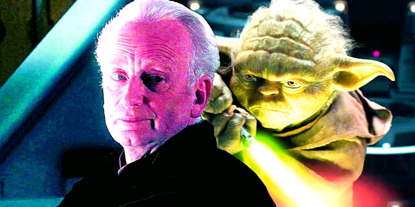 sheev palpatine and yoda in star wars revenge of the sith
