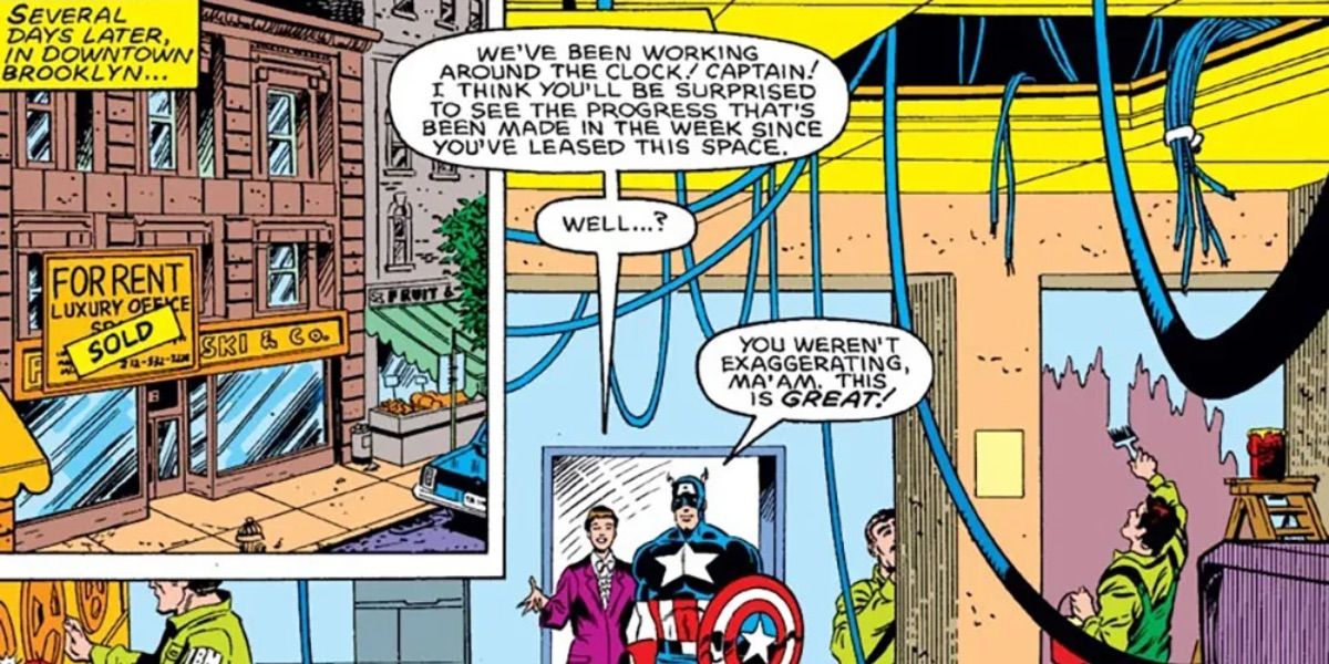 Captain America tours his new office in Marvel Comics