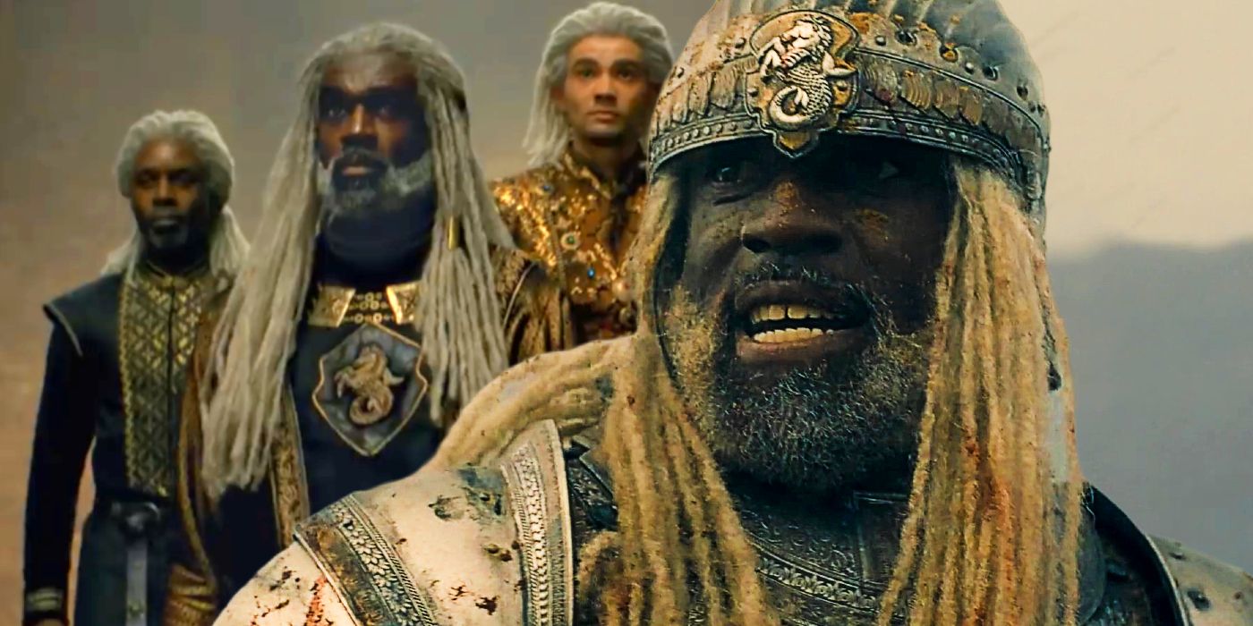 Steve Toussaint as Corlys Velaryon and House Velaryon in House of the Dragon