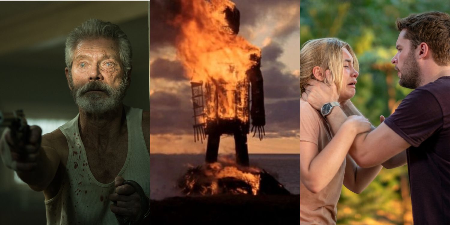 Stills From Don't Breathe, The Wicker Man and Midsommar