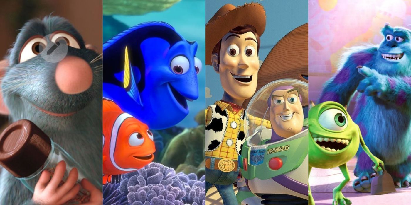 Stills from various Pixar films