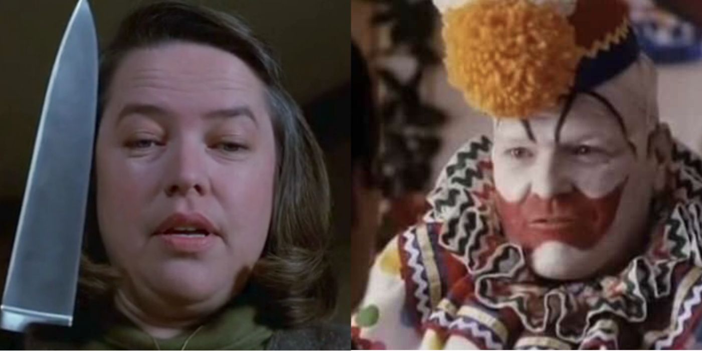 Annie Wilkes and Pogo the clown star in straightforward horror movies