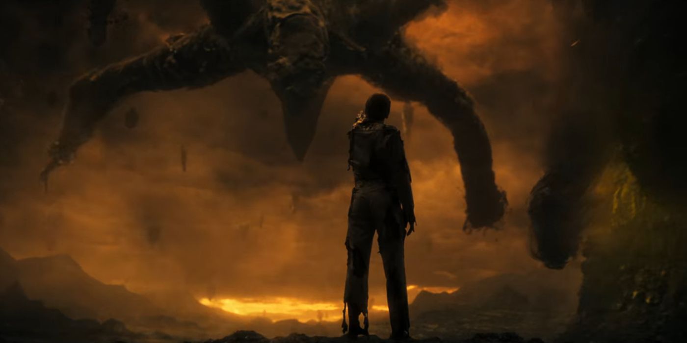 Vecna looks at the Mind Flayer in Stranger Things 