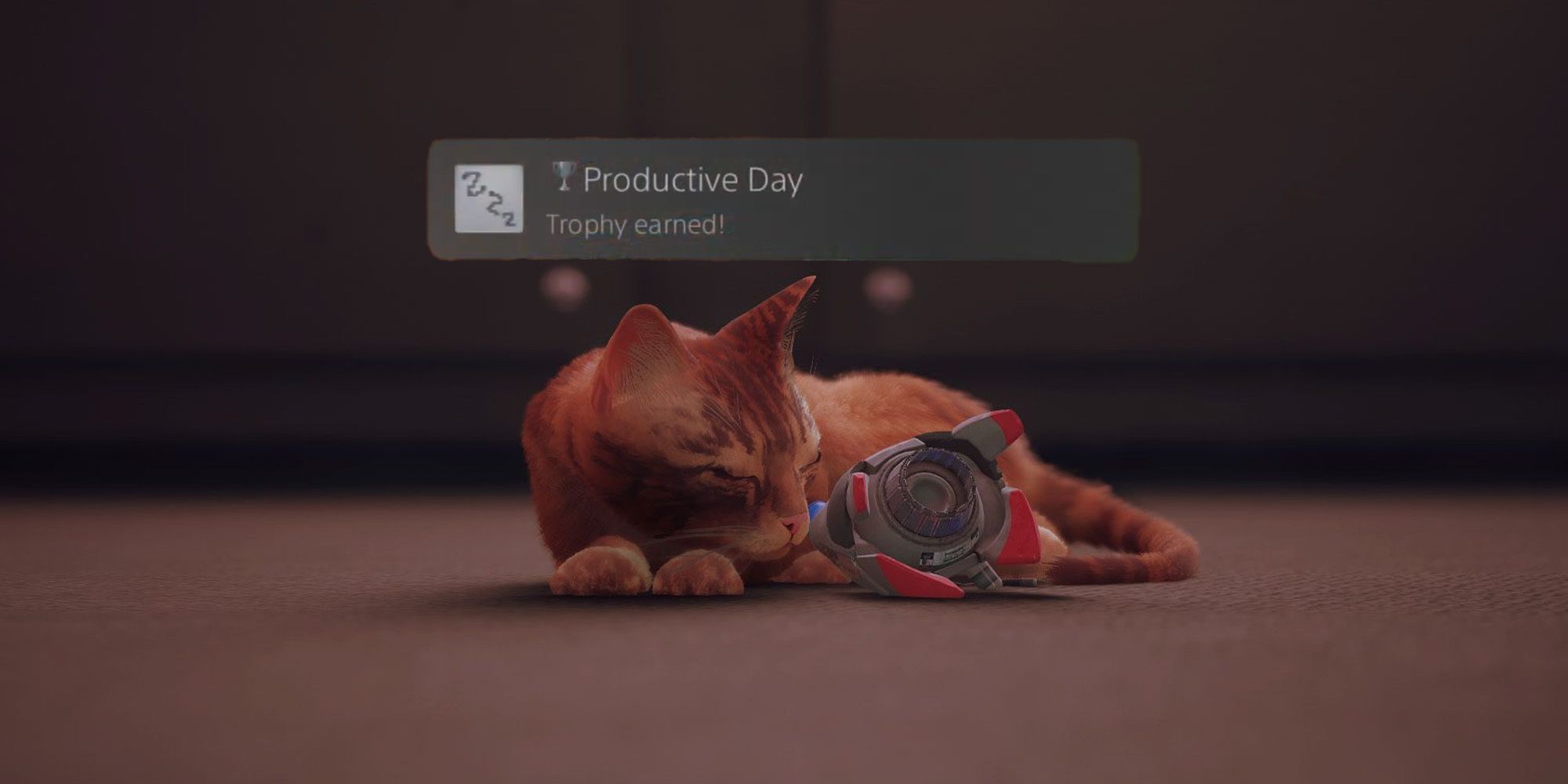 Stray PlayStation Productive Day Trophy Achievement
