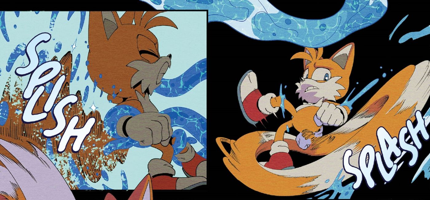 Tails fights off Kit in Sonic the Hedgehog 50