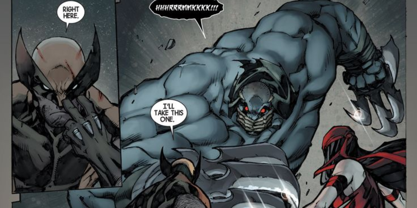 Shikaru the Mute attacking Wolverine