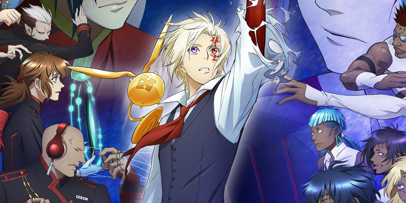 D.Gray-man poseter featuring scarred man in celestial light