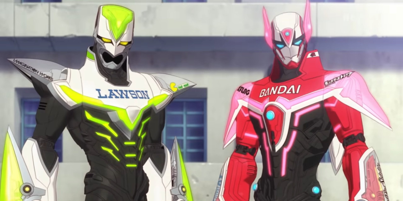 tiger and bunny with sponosred armors