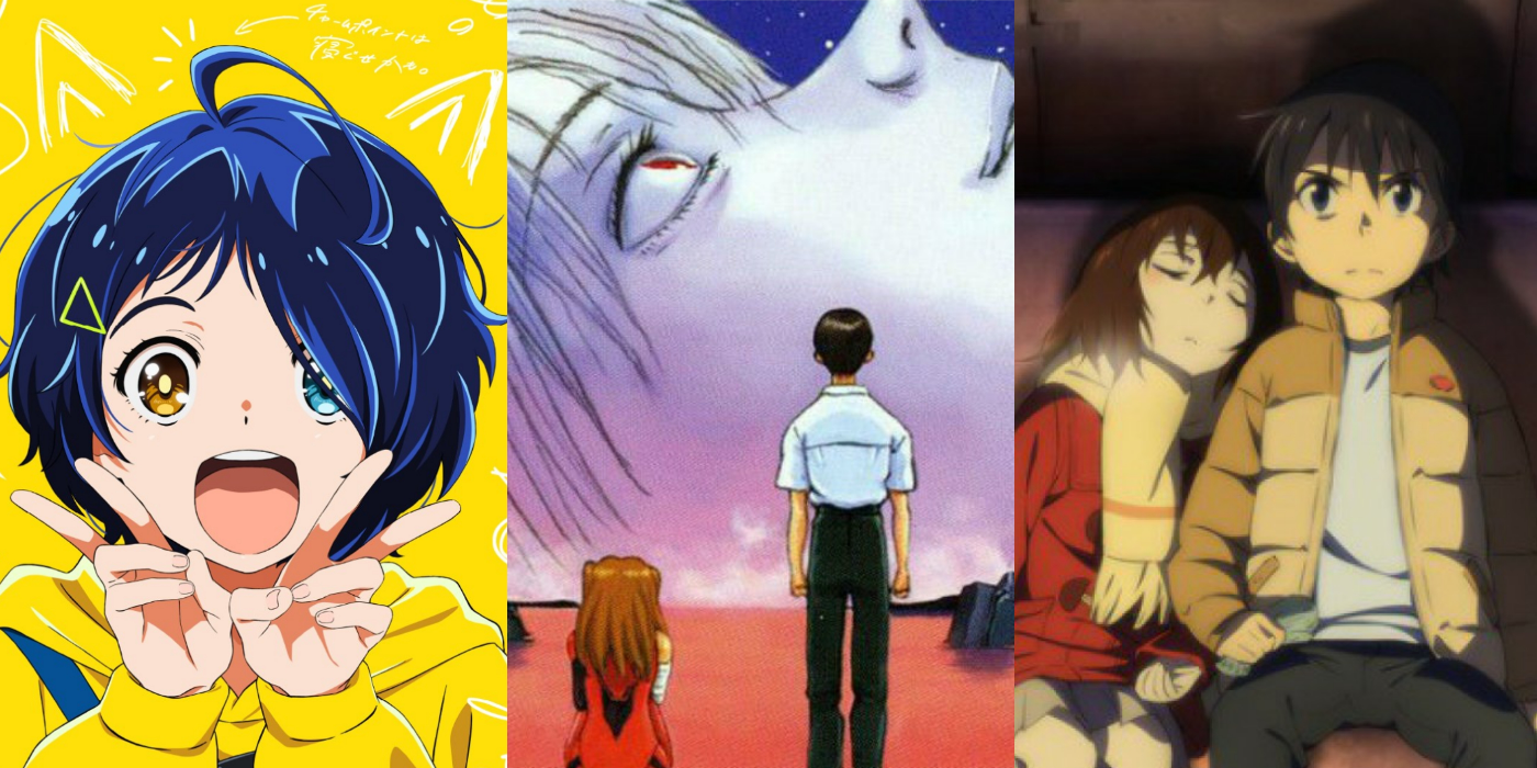 Split image of anime characters