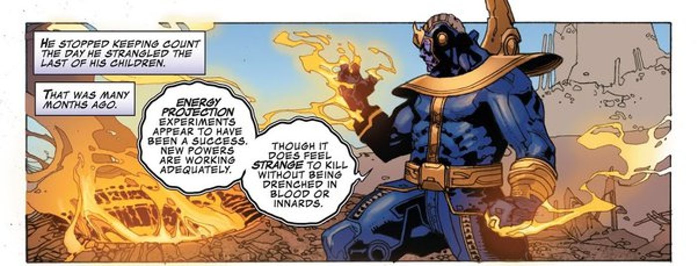 Thanos enhancements powers energy