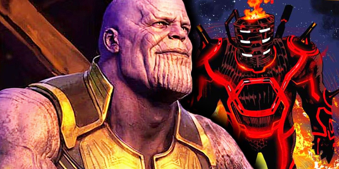 Thanos vs Celestials black bolt