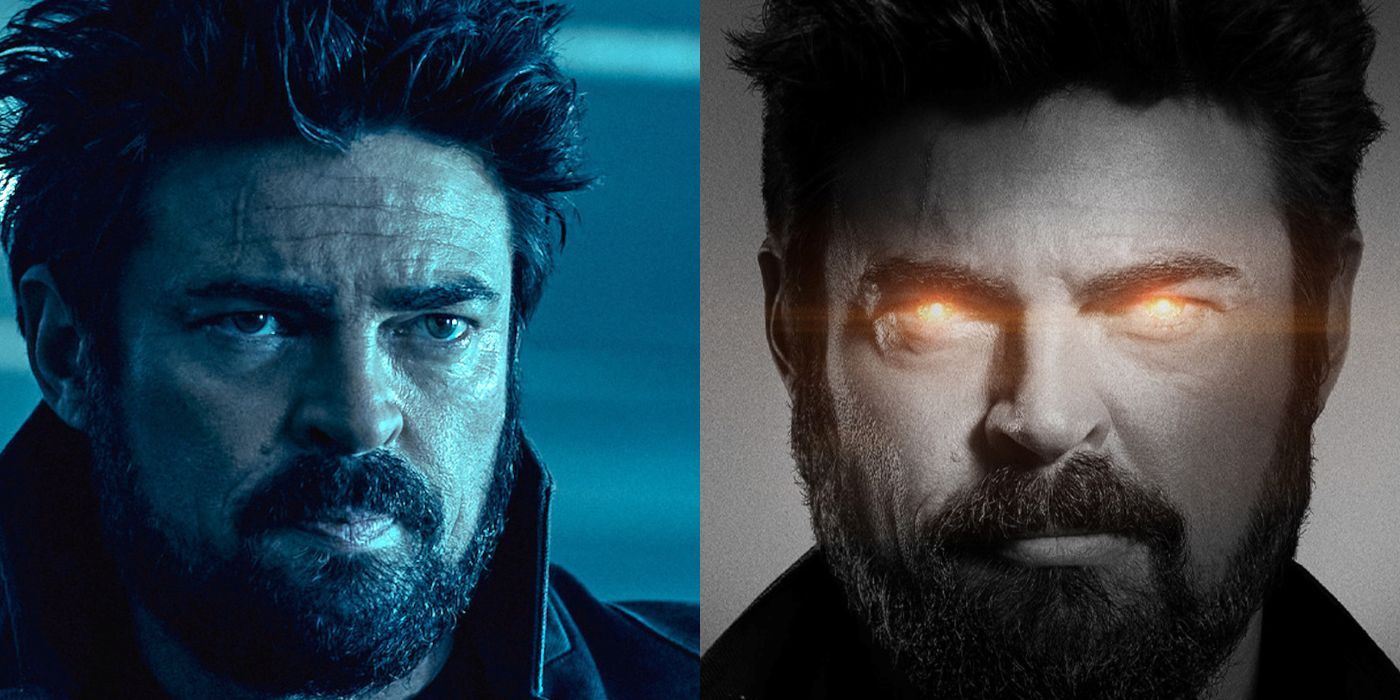 Two images of Billy Butcher from The Boys