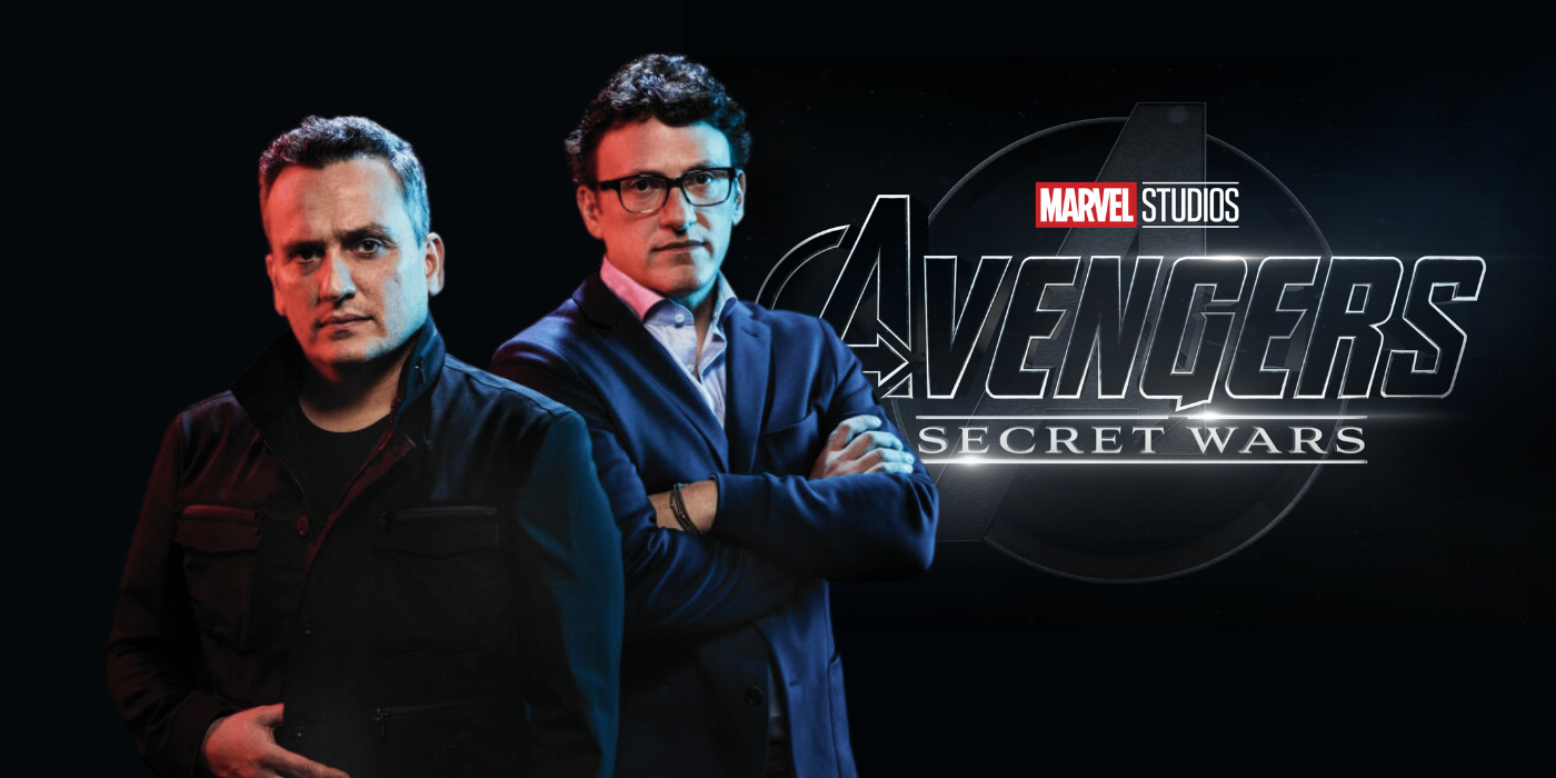 The Russo Brothers and Avengers Secret Wars Logo