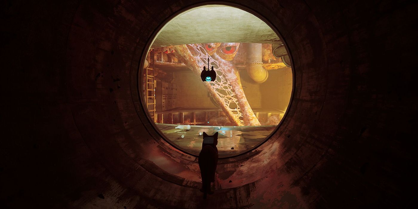 The caT in the sewers in Stray.