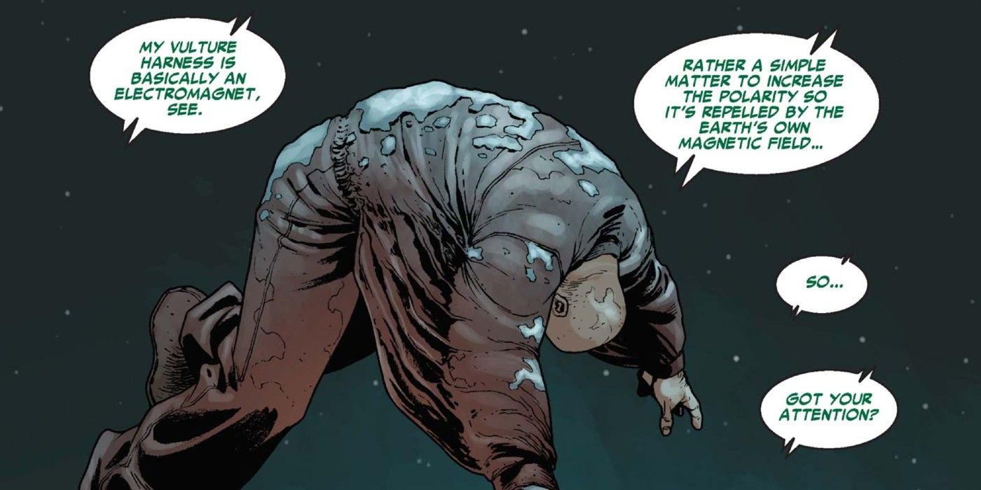 The Vulture kills an enemy in Web of Spider Man 5