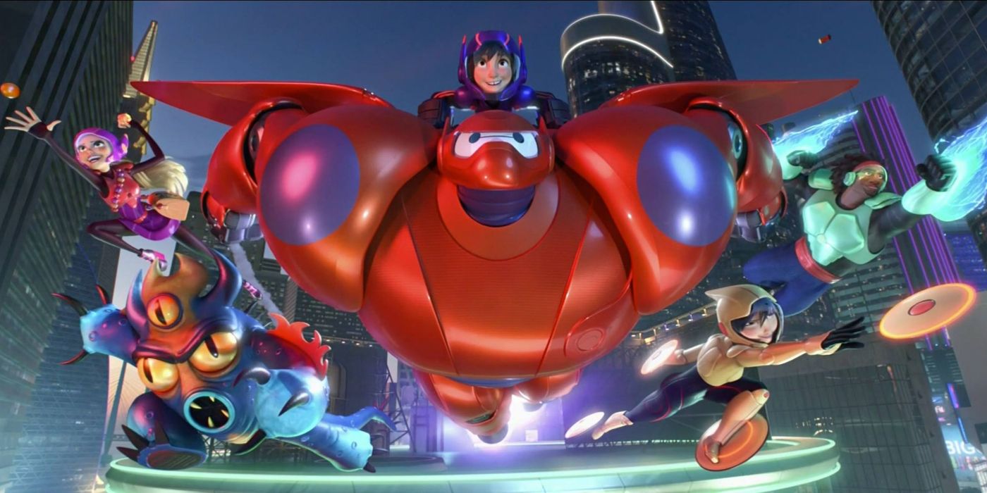 The big hero 6 team in action 1