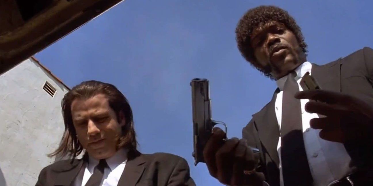 The trunk shot of Jules and Vincent in Pulp Fiction