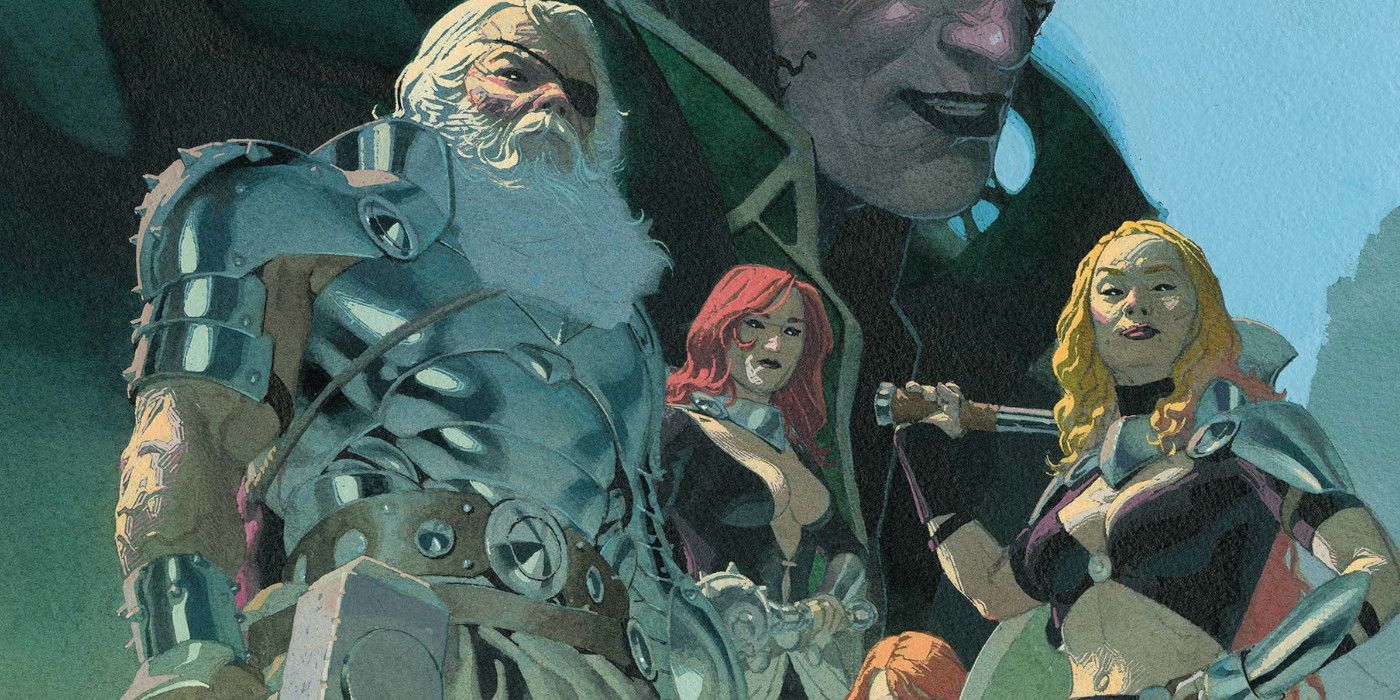 King Thor and his granddaughters on the cover of King Thor vol. 1