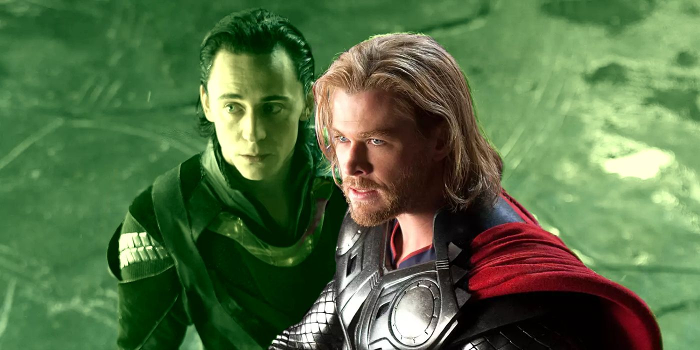 Thor with Loki whispering in his ear