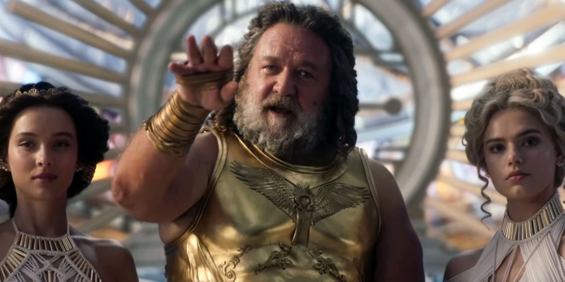 Thor love and thunder russell crowe zeus