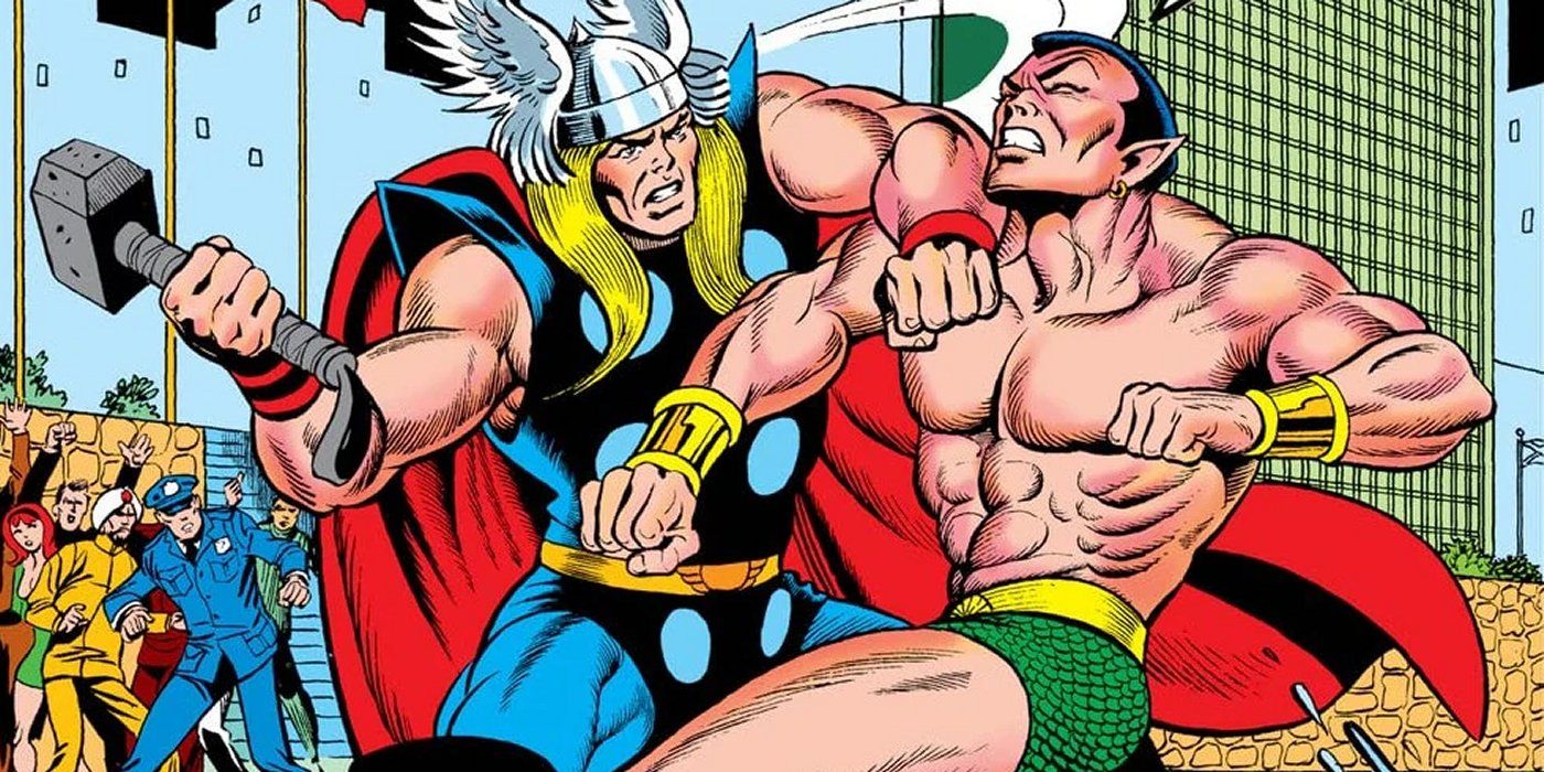 Thor vs Namor Marvel Comics