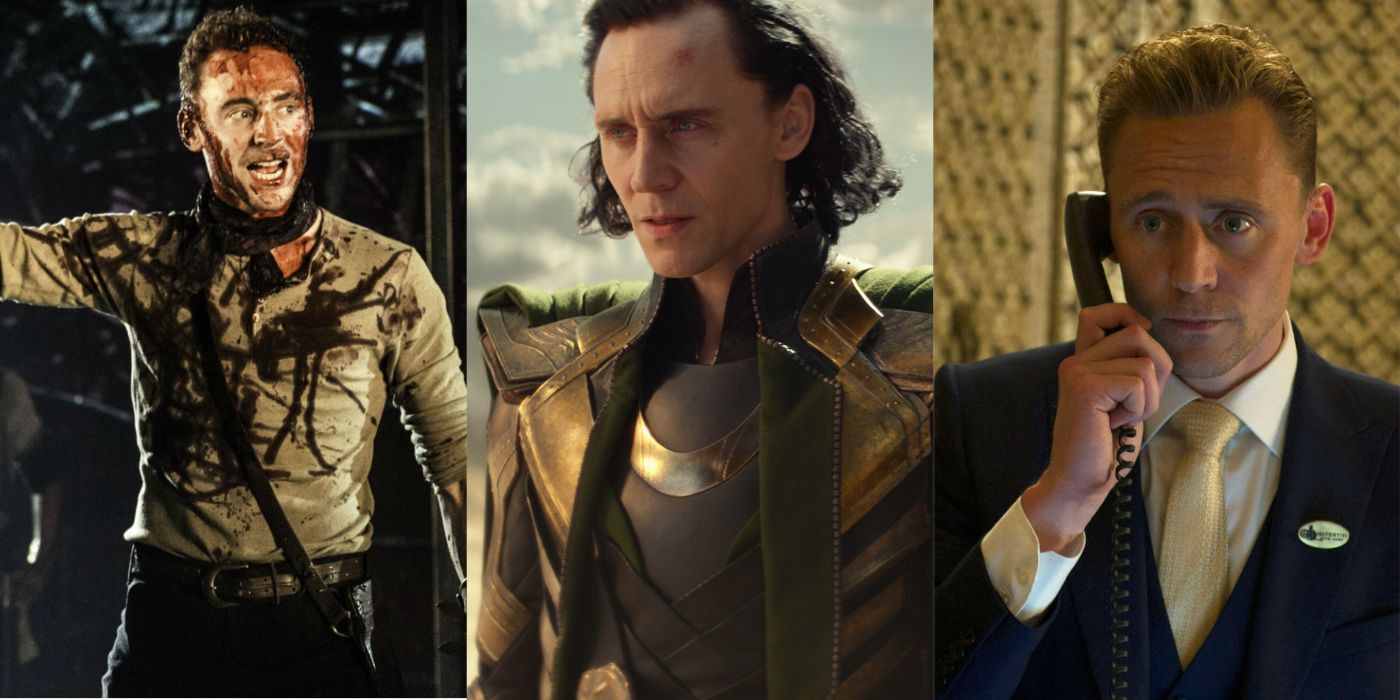 Tom Hiddleston as Coriolanus, Loki, and Jonathan Pines